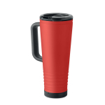 Thermosbeker met dubbele wand en ingebouwde speaker 700 ml kleur rood