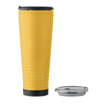 Thermosbeker met dubbele wand en ingebouwde speaker 700 ml kleur geel