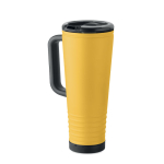 Thermosbeker met dubbele wand en ingebouwde speaker 700 ml kleur geel