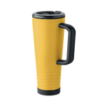Thermosbeker met dubbele wand en ingebouwde speaker 700 ml kleur geel