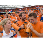Thermosbeker met dubbele wand en ingebouwde speaker 700 ml kleur oranje
