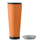 Thermosbeker met dubbele wand en ingebouwde speaker 700 ml kleur oranje