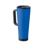 Thermosbeker met dubbele wand en ingebouwde speaker 700 ml kleur koningsblauw