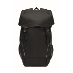 Sportieve RPET 600D rugzak met reflecterende details 15 L kleur zwart derde weergave