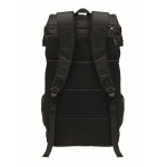Sportieve RPET 600D rugzak met reflecterende details 15 L kleur zwart vierde weergave