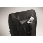 Sportieve RPET 600D rugzak met reflecterende details 15 L kleur zwart foto bekijken zevende weergave