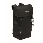 Sportieve RPET 600D rugzak met reflecterende details 15 L kleur zwart hoofdweergave
