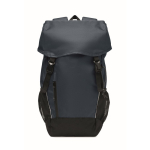Sportieve RPET 600D rugzak met reflecterende details 15 L kleur blauw derde weergave