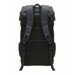 Sportieve RPET 600D rugzak met reflecterende details 15 L kleur blauw vierde weergave