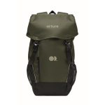 Sportieve RPET 600D rugzak met reflecterende details 15 L kleur donkergroen hoofdweergave derde weergave