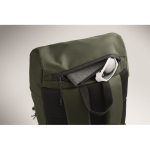Sportieve RPET 600D rugzak met reflecterende details 15 L kleur donkergroen foto bekijken zevende weergave