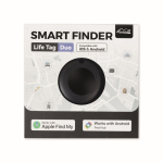 Sleutelhanger tracker compatibel met Apple en Android kleur zwart achtste weergave