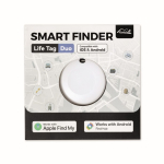 Sleutelhanger tracker compatibel met Apple en Android kleur wit achtste weergave