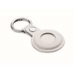Tracker als sleutelhanger met PU anti-verlies hoesje kleur wit derde weergave