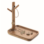 Acaciahouten tray om mee te nemen en voor kleine spullen kleur hout derde weergave
