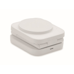 Opvouwbaar 3-in-1 draadloos laadstation met USB-C ingang 15 W kleur wit vierde weergave