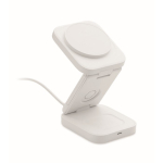 Opvouwbaar 3-in-1 draadloos laadstation met USB-C ingang 15 W kleur wit