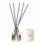 Aromaset met geurverspreider en kaars van plantaardige was kleur wit hoofdweergave
