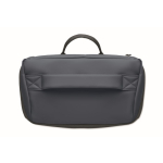 PU-laptoprugzak met RPET-voering met 15''-vak kleur marineblauw