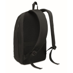 Urban RPET-rugzak met gewatteerd laptopvak 15'' kleur zwart derde weergave