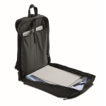 Urban RPET-rugzak met gewatteerd laptopvak 15'' kleur zwart vierde weergave