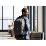 Urban RPET-rugzak met gewatteerd laptopvak 15'' kleur zwart sfeervolle hoofdweergave