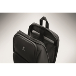 Urban RPET-rugzak met gewatteerd laptopvak 15'' kleur zwart hoofdweergave
