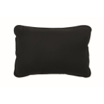 Kussen met suède effect en vezelvulling voor comfortabel zitten kleur zwart vijfde weergave