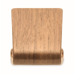 Telefoonstandaard van walnoot- en populierenhout voor op tafel kleur hout vijfde weergave