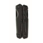 Opvouwbare multitool van aluminium en RVS, 13-in-1 met etui kleur zwart