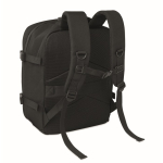Reisrugzak van RPET-polyester met laptopvak 20L kleur zwart tweede weergave
