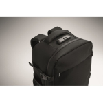 Reisrugzak van RPET-polyester met laptopvak 20L kleur zwart foto bekijken vijfde weergave