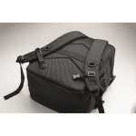 Reisrugzak van RPET-polyester met laptopvak 20L kleur zwart foto bekijken zevende weergave