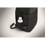 Reisrugzak van RPET-polyester met laptopvak 20L kleur zwart foto bekijken achtste weergave