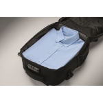 Reisrugzak van RPET-polyester met laptopvak 20L kleur zwart foto weergave