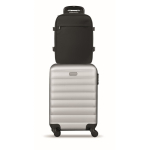 Reisrugzak van RPET-polyester met laptopvak 20L kleur zwart