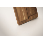 Houten draadloze oplader met telefoonhouder, fotolijst kleur hout foto bekijken vijfde weergave