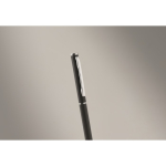 Gerecyclede aluminium pen met chromen clip kleur zwart foto bekijken tweede weergave