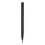 Gerecyclede aluminium pen met chromen clip kleur zwart vijfde weergave