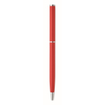 Gerecyclede aluminium pen met chromen clip kleur rood vijfde weergave