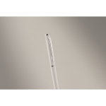 Gerecyclede aluminium pen met chromen clip kleur wit foto bekijken tweede weergave