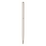 Gerecyclede aluminium pen met chromen clip kleur wit vijfde weergave
