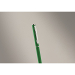 Gerecyclede aluminium pen met chromen clip kleur groen foto bekijken tweede weergave