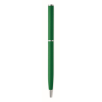 Gerecyclede aluminium pen met chromen clip kleur groen vijfde weergave