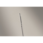 Gerecyclede aluminium pen met chromen clip kleur mat zilver foto bekijken tweede weergave