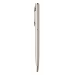 Gerecyclede aluminium pen met chromen clip kleur mat zilver vierde weergave