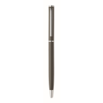 Gerecyclede aluminium pen met chromen clip kleur titanium derde weergave