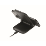 Opvouwbare draadloze oplaad-standaard met USB-C opladen 15W kleur zwart derde weergave