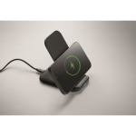 Opvouwbare draadloze oplaad-standaard met USB-C opladen 15W kleur zwart zesde weergave