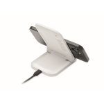 Opvouwbare draadloze oplaad-standaard met USB-C opladen 15W kleur wit derde weergave